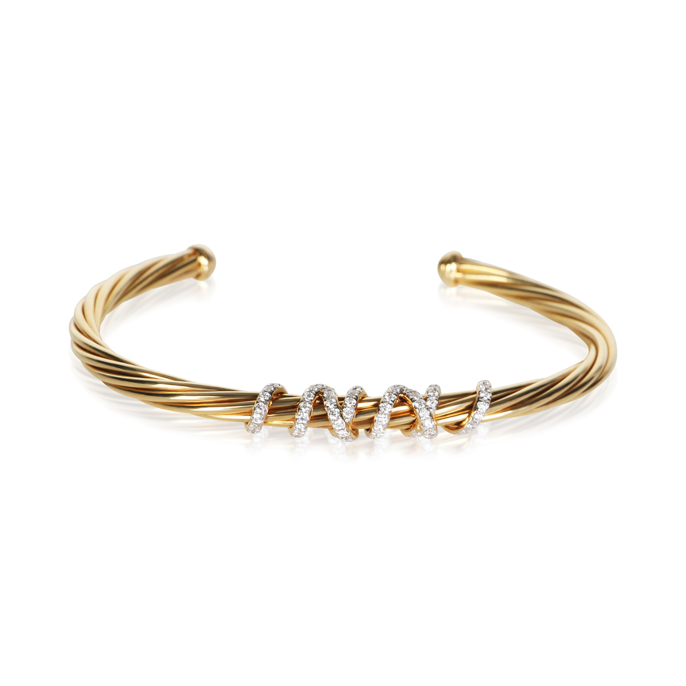David Yurman Yellow Gold Diamond Helena Bracelet